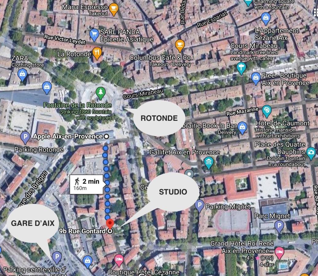 Loft Rotonde Wifi Clim Smart Tv Rue Calme Διαμέρισμα Αιξ-αν-Προβάνς Εξωτερικό φωτογραφία